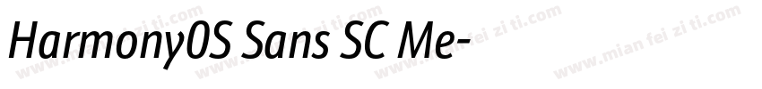 Harmony0S Sans SC Me字体转换